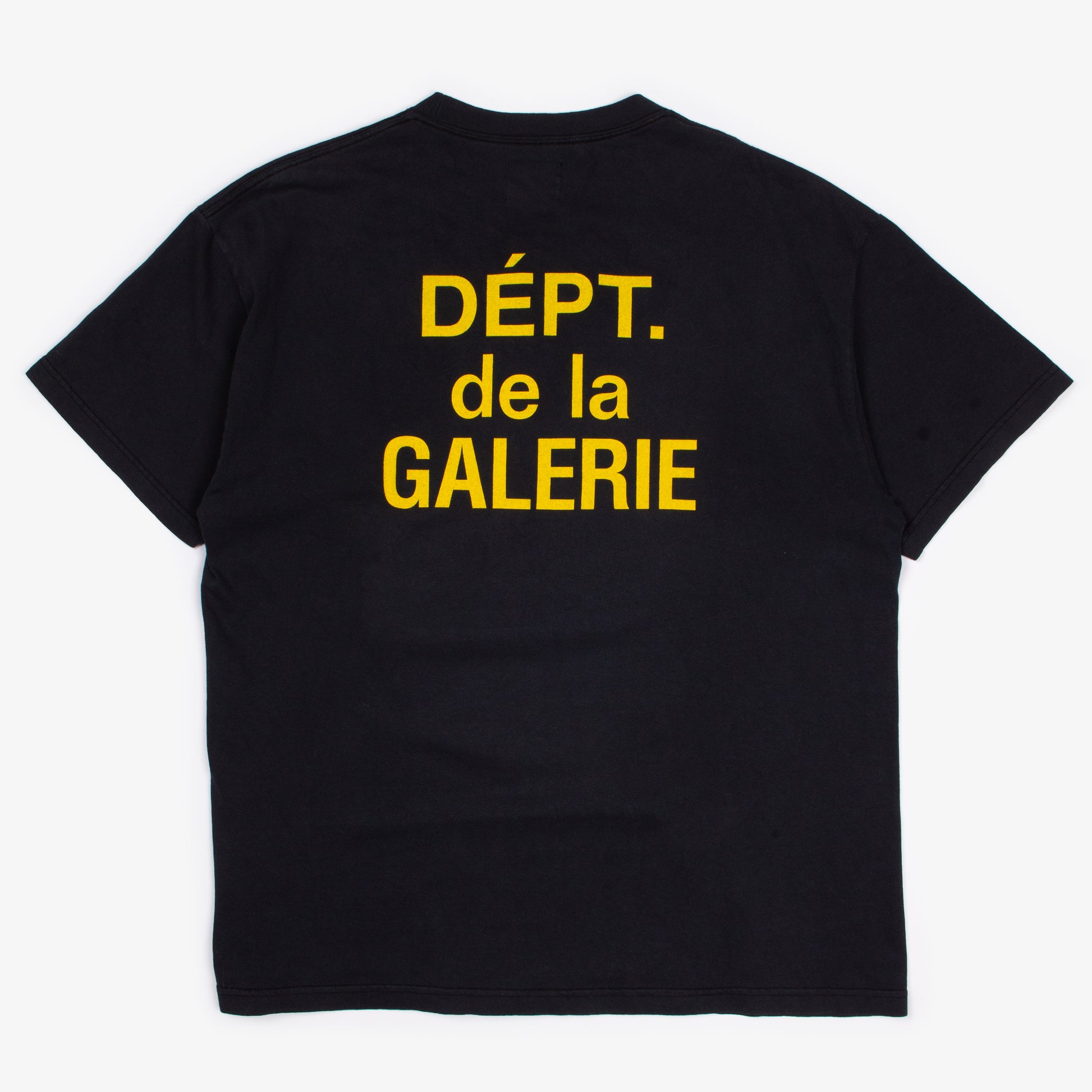 WASHED BLACK FRENCH LOGO TEE