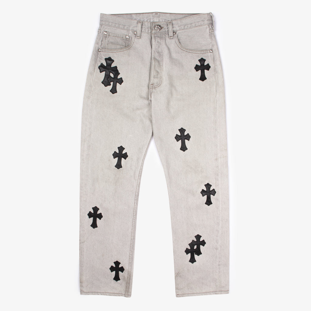 GREY CLASSIC CROSS PATCH DENIM