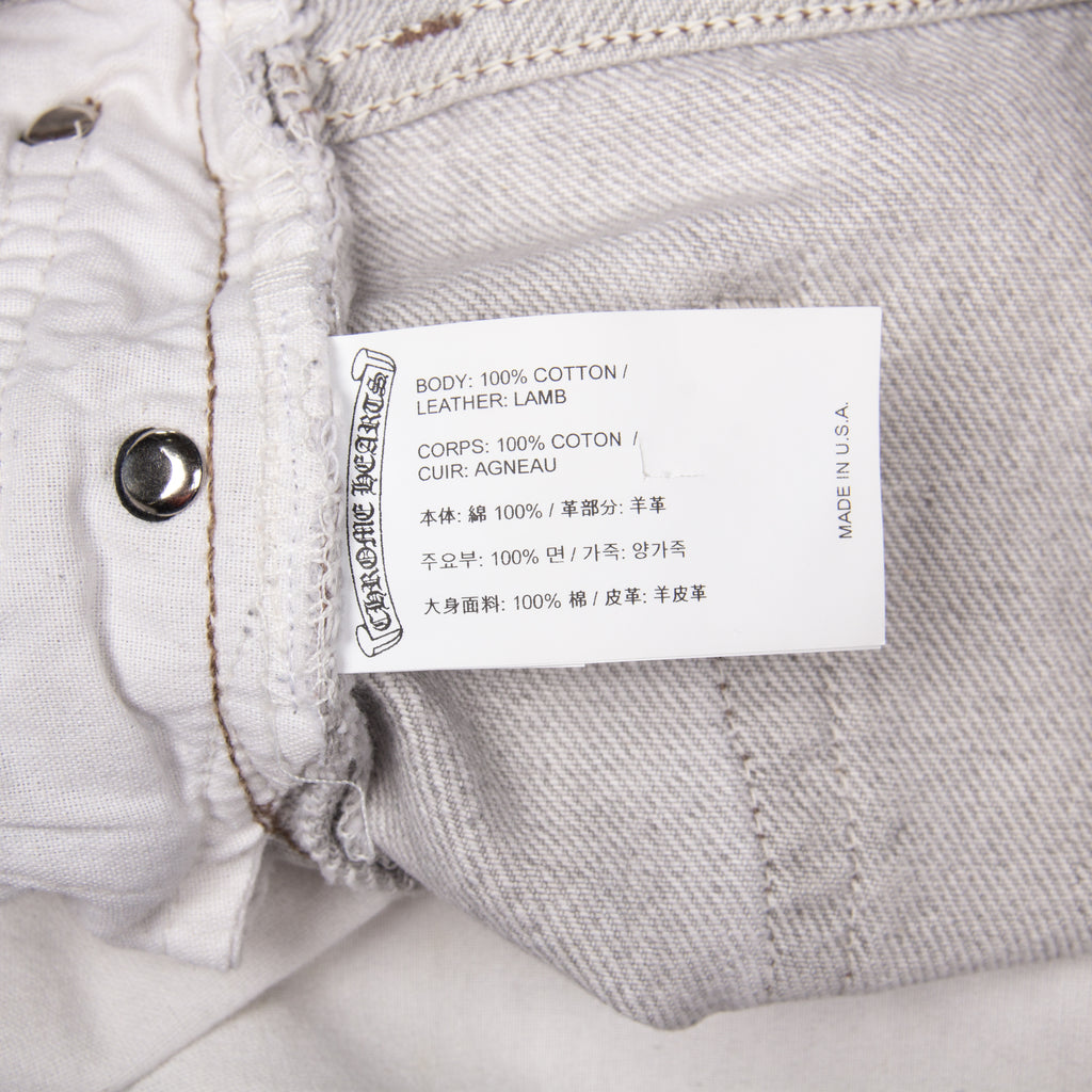 GREY CLASSIC CROSS PATCH DENIM