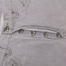 Load image into Gallery viewer, GREY CLASSIC CROSS PATCH DENIM