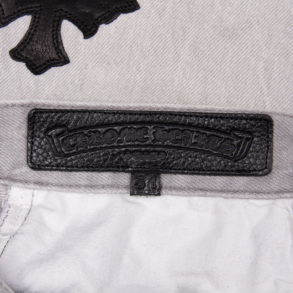 GREY CLASSIC CROSS PATCH DENIM