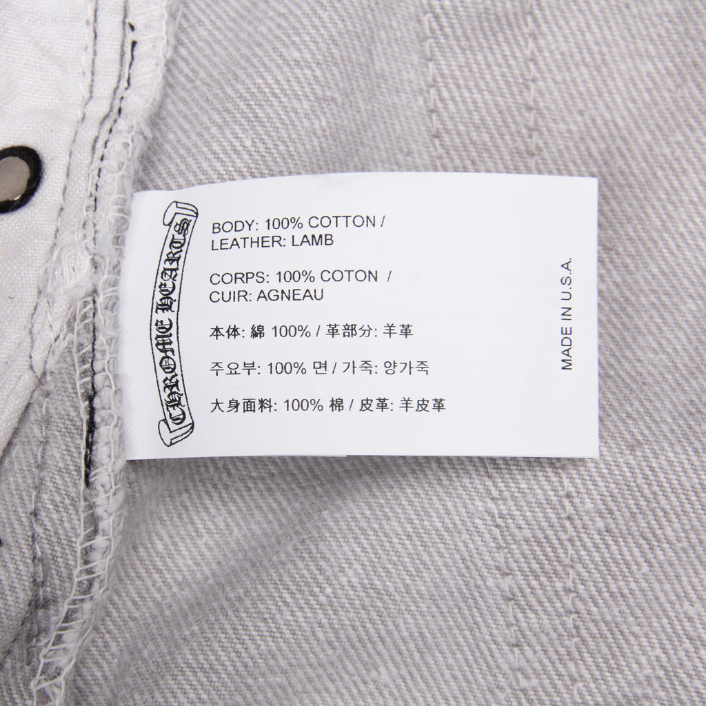 GREY CLASSIC CROSS PATCH DENIM