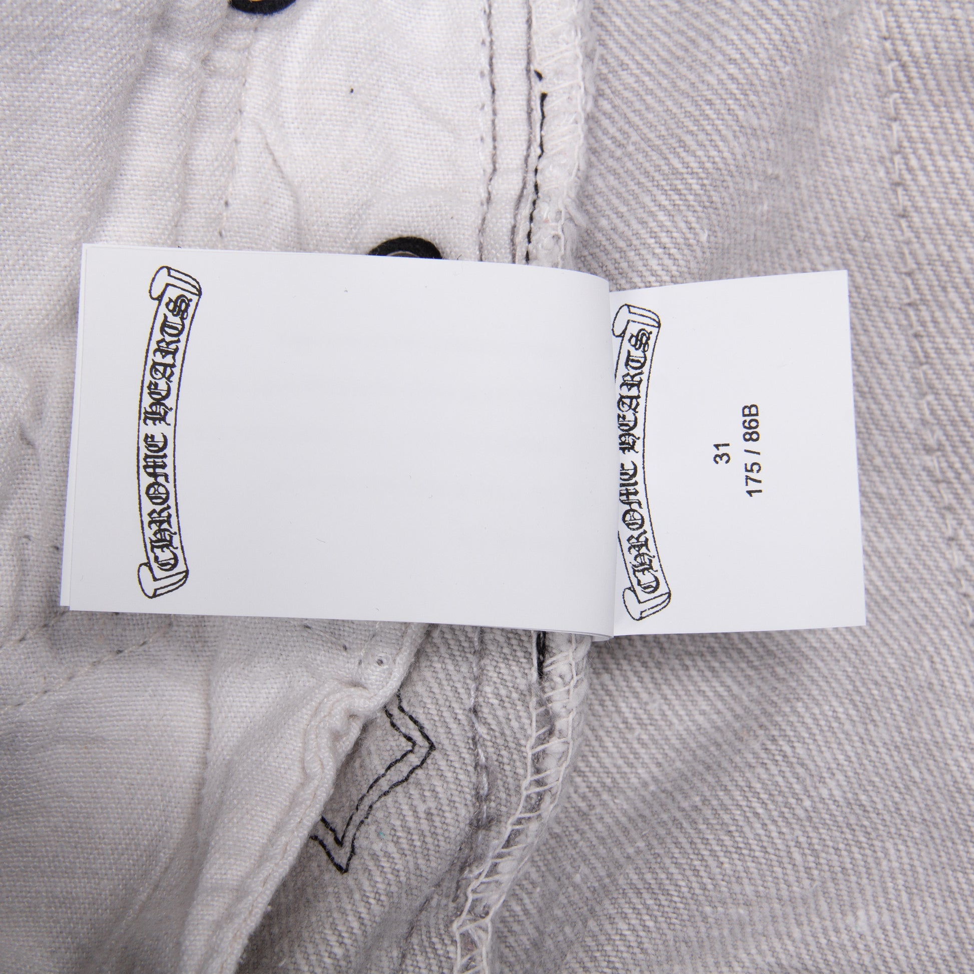 GREY CLASSIC CROSS PATCH DENIM