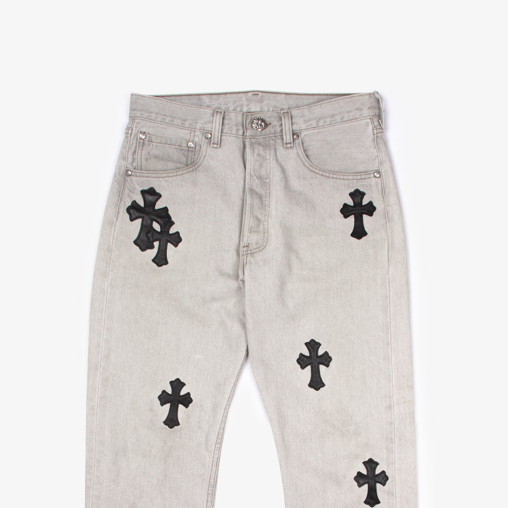 GREY CLASSIC CROSS PATCH DENIM