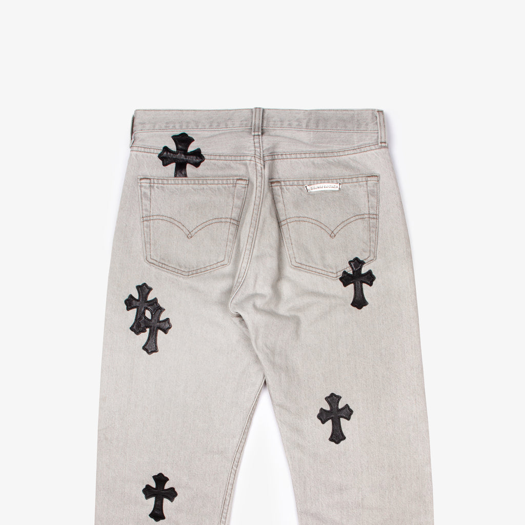 GREY CLASSIC CROSS PATCH DENIM