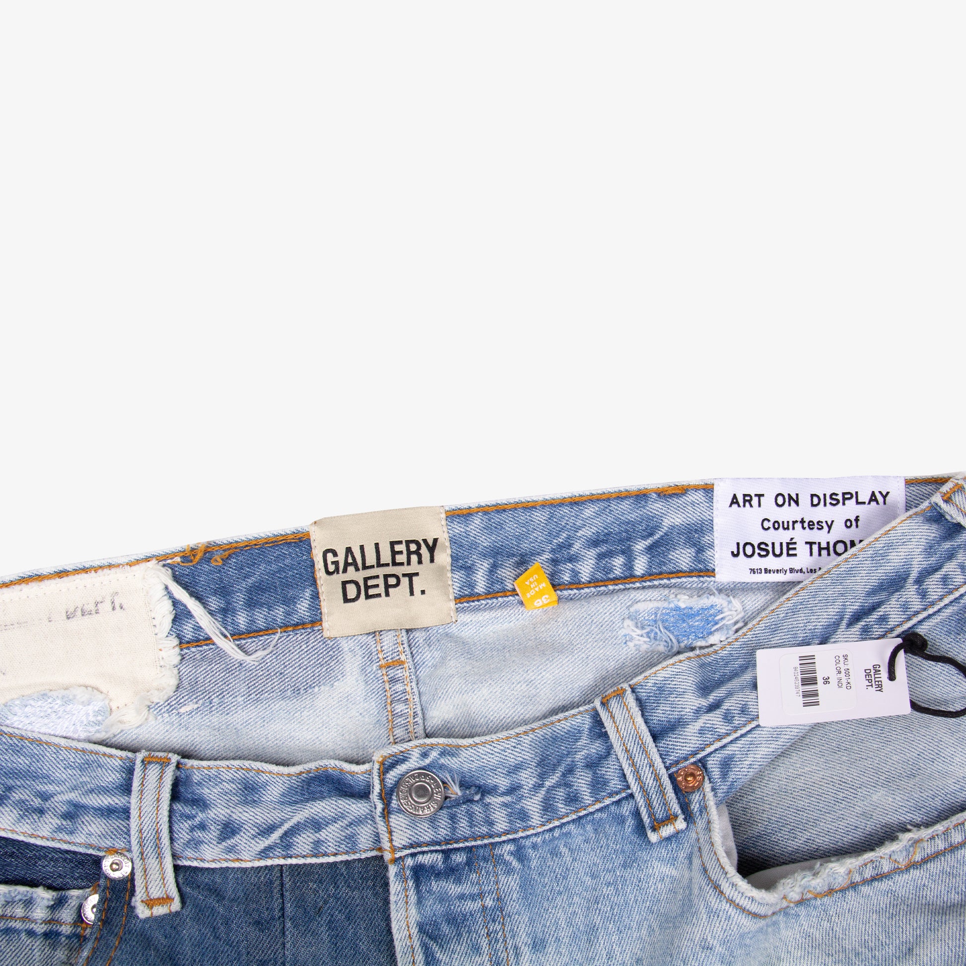 GALLERY DEPT KEN PANELLED DENIM