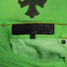 Load image into Gallery viewer, NYC EXCLUSIVE SEX RECORDS GREEN CROSS PATCH DENIM