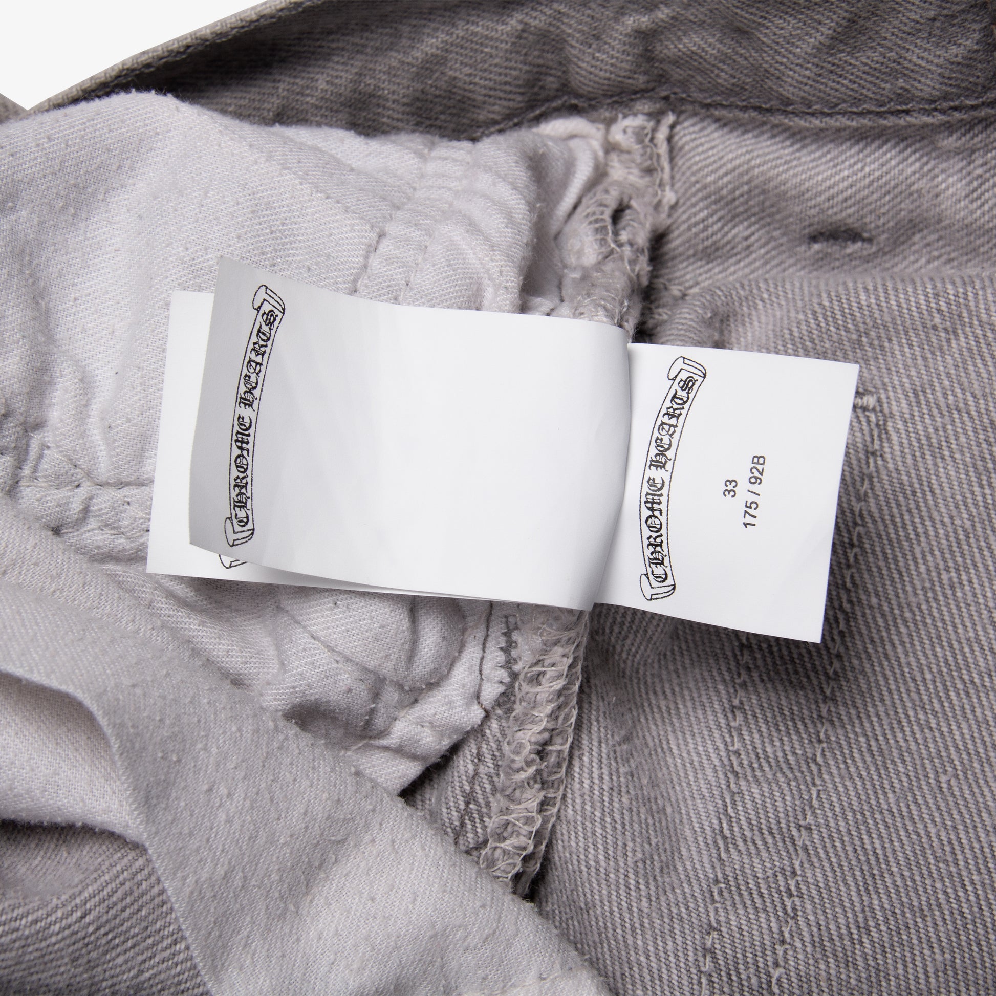 GREY CLASSIC CROSS PATCH DENIM