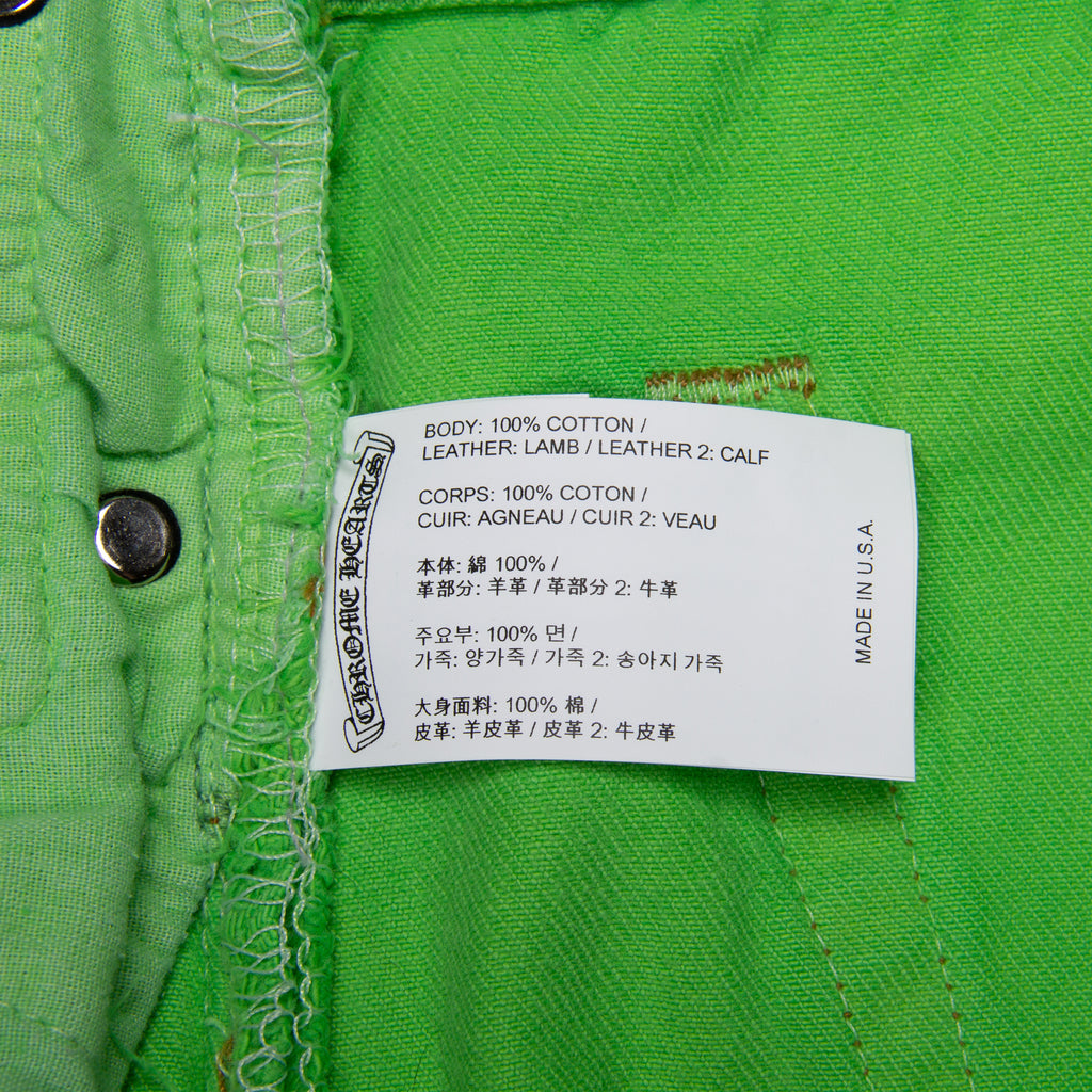 NYC EXCLUSIVE SEX RECORDS GREEN CROSS PATCH DENIM