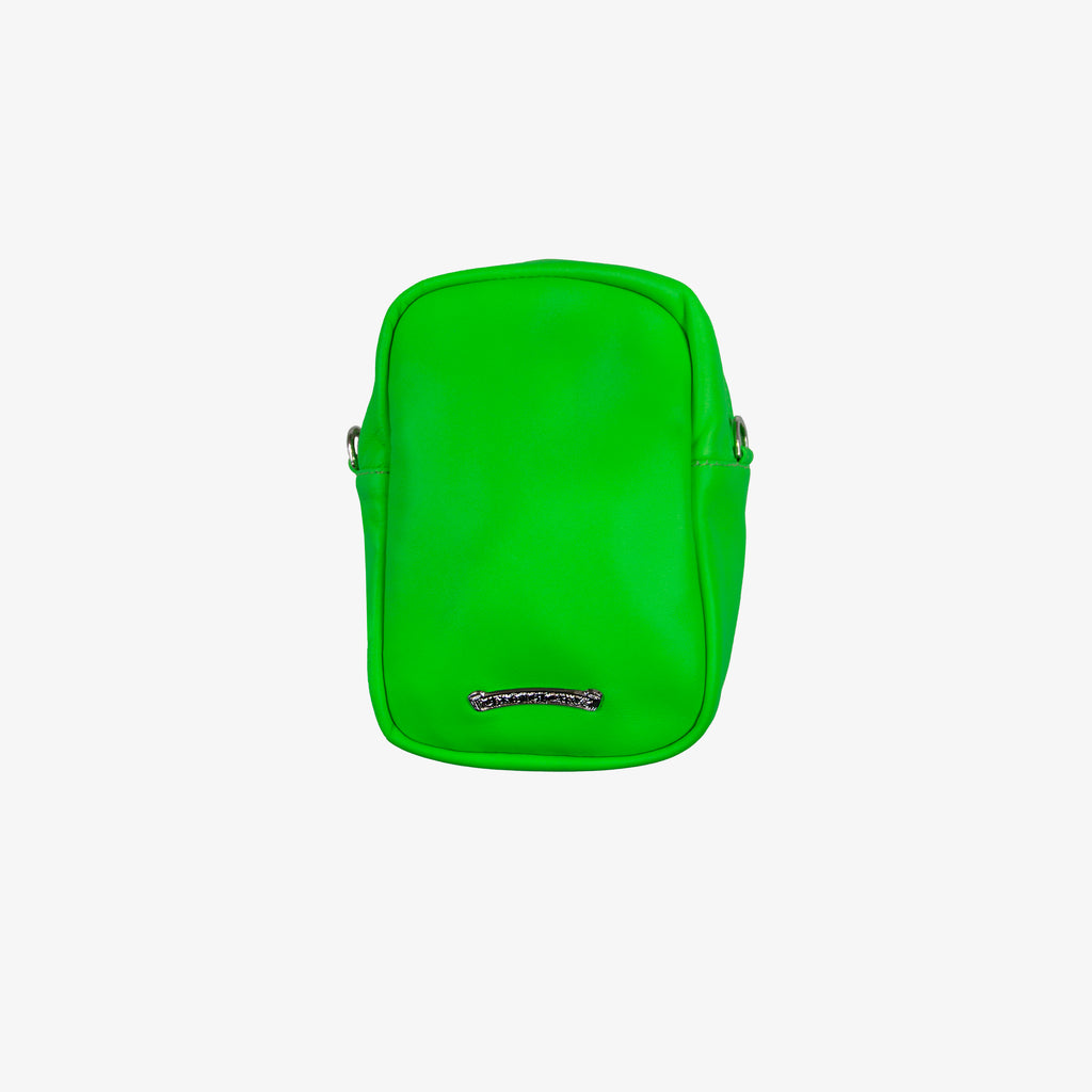 NEON GREEN CROSS PATCH TAKA BAG