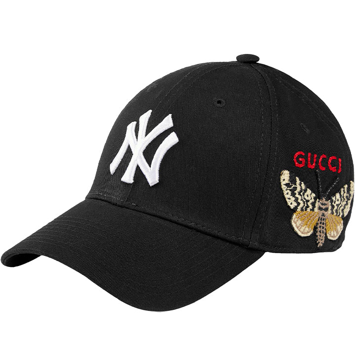 GUCCI SS18 NY YANKEE BUTTERFLY CAP