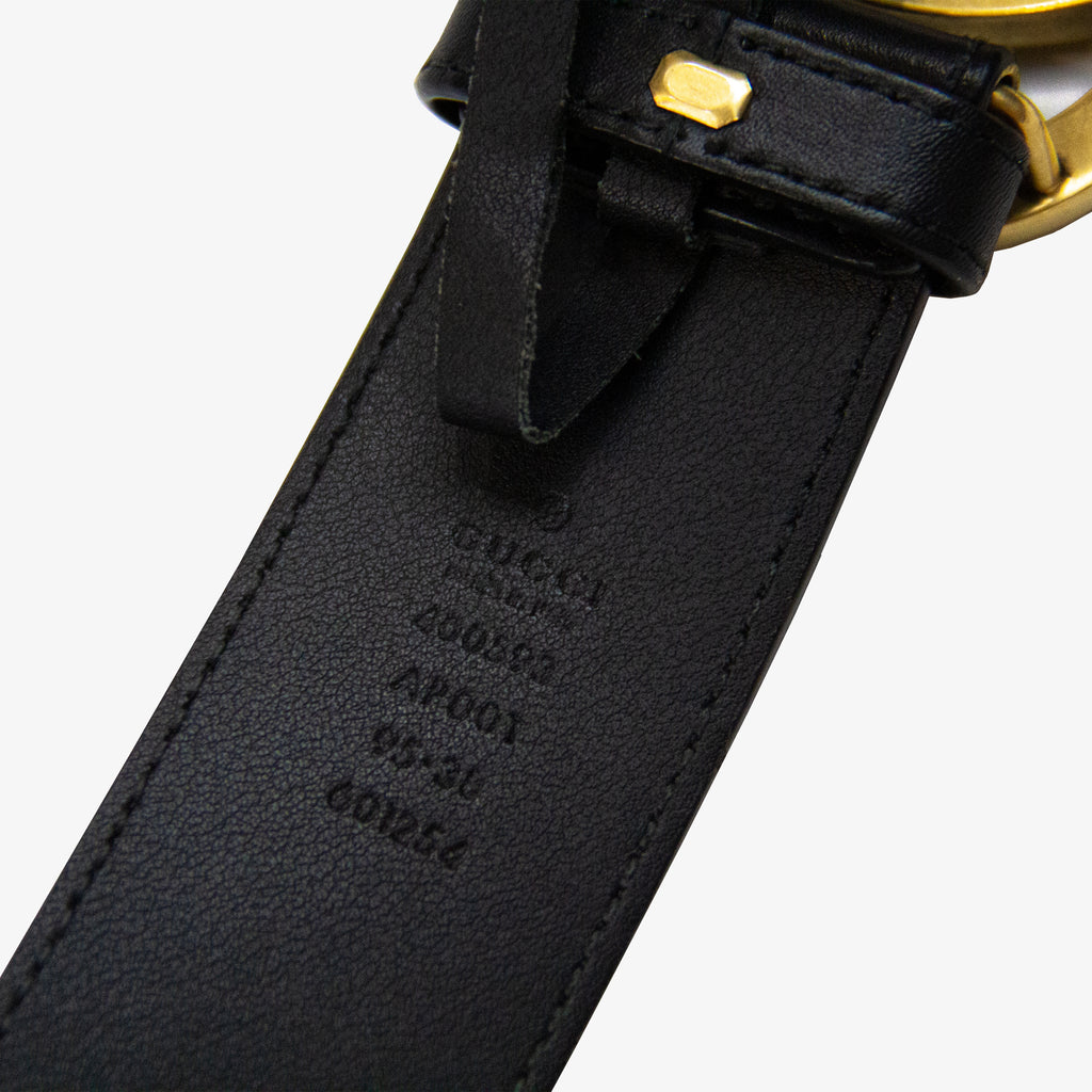 GOLD DOUBLE G LOGO BELT | 95