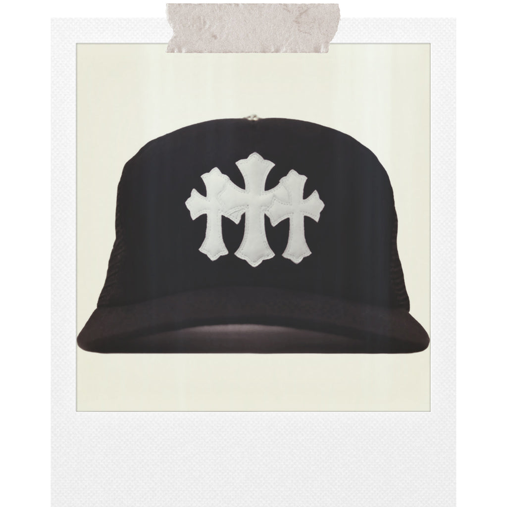 CHROME HEARTS TRIPLE CROSS TRUCKER WHITE