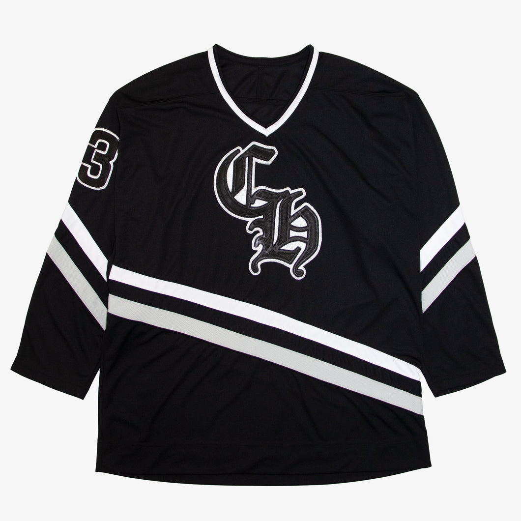 LEATHER PATCH HOCKEY JERSEY