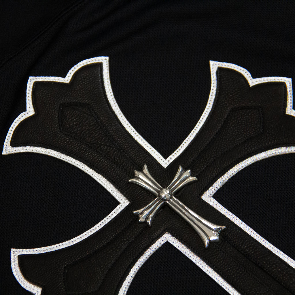 LEATHER PATCH HOCKEY JERSEY