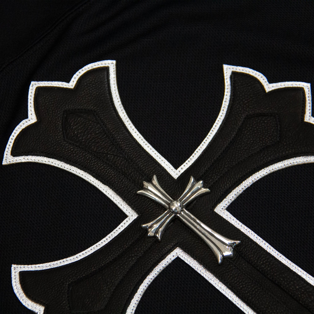LEATHER PATCH HOCKEY JERSEY