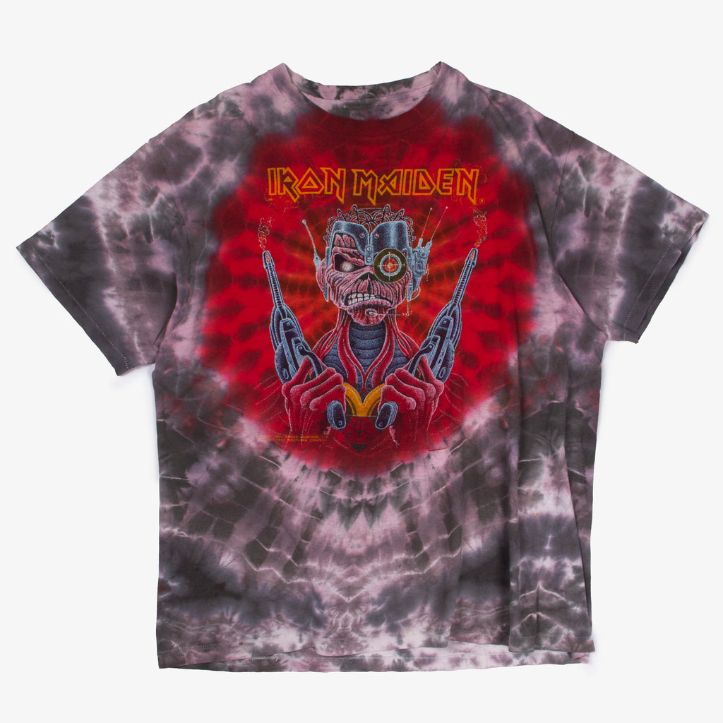VINTAGE IRON MAIDEN TIE DYE TEE