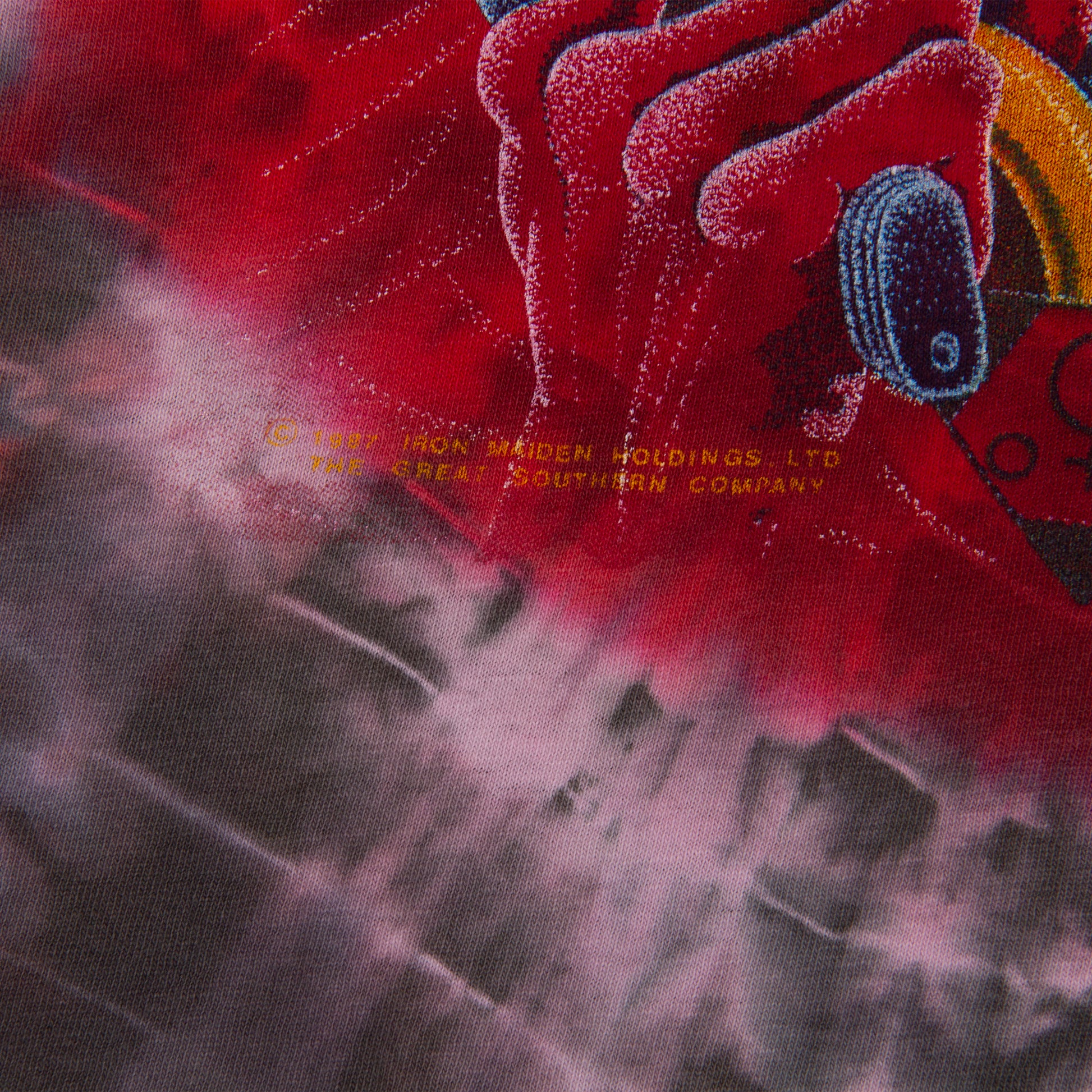 VINTAGE IRON MAIDEN TIE DYE TEE