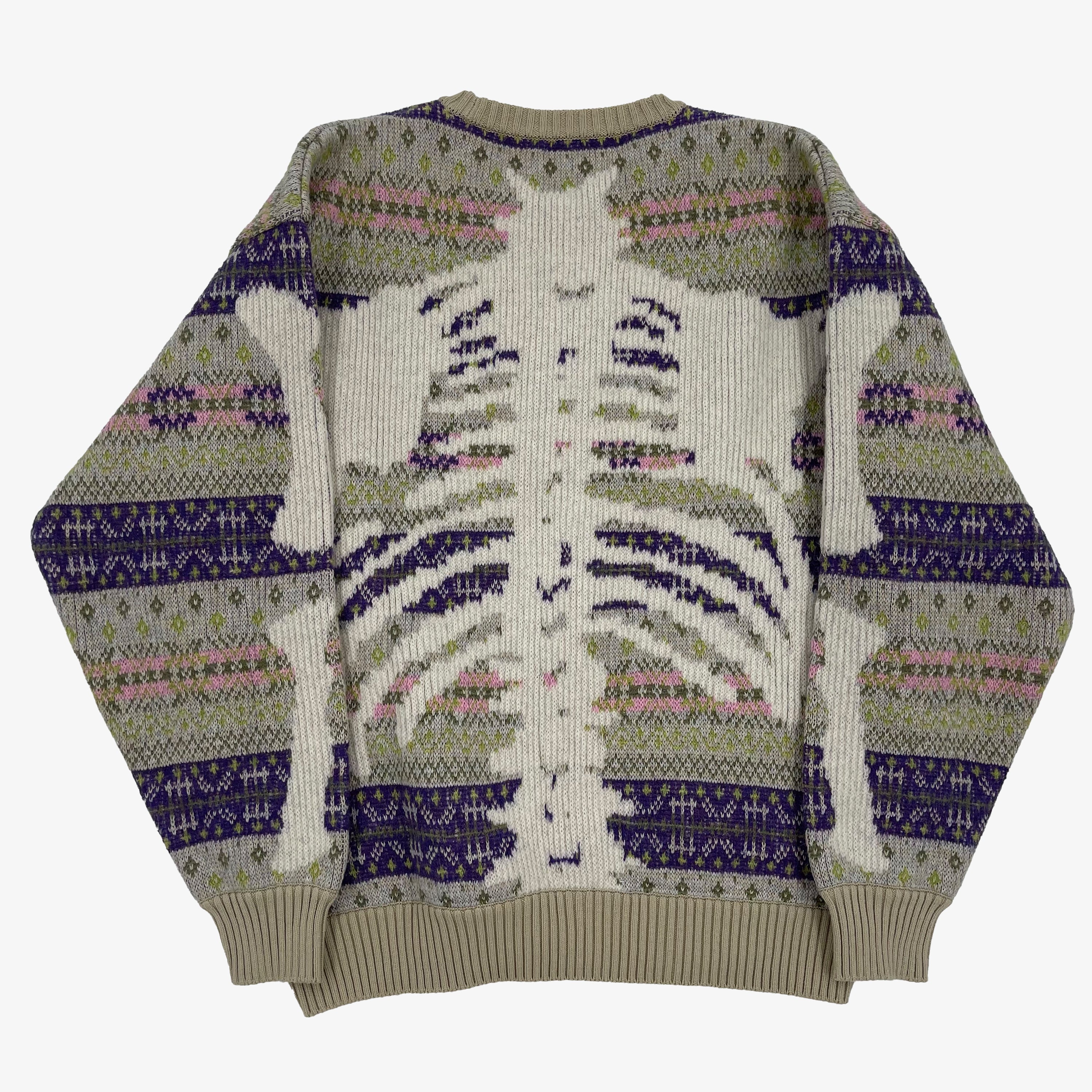 最安挑戦 student apathy skeleton knit ニット/セーター
