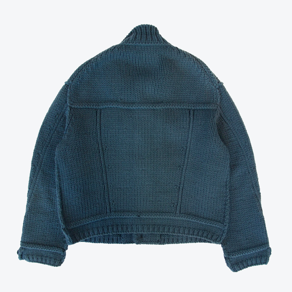 SS20 HEAVY KNIT TRUCKER JACKET