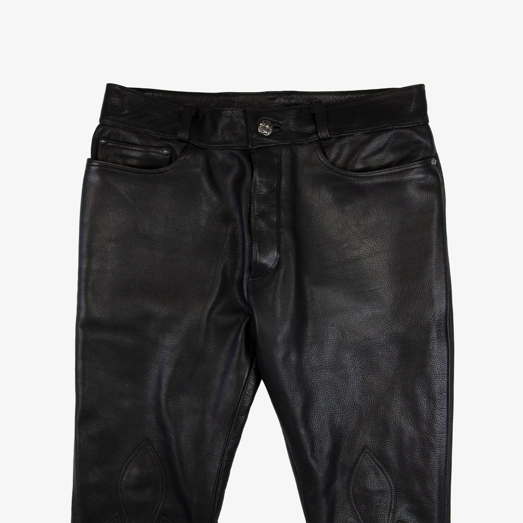 FLEUR KNEE HEAVY LEATHER PANT