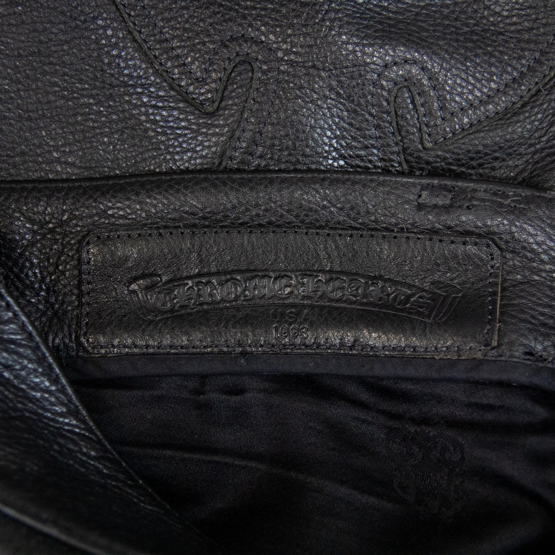 FLEUR KNEE HEAVY LEATHER PANT