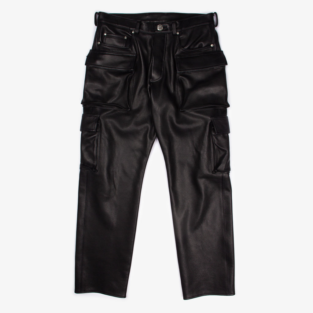 FULL LEATHER CARGO PANT