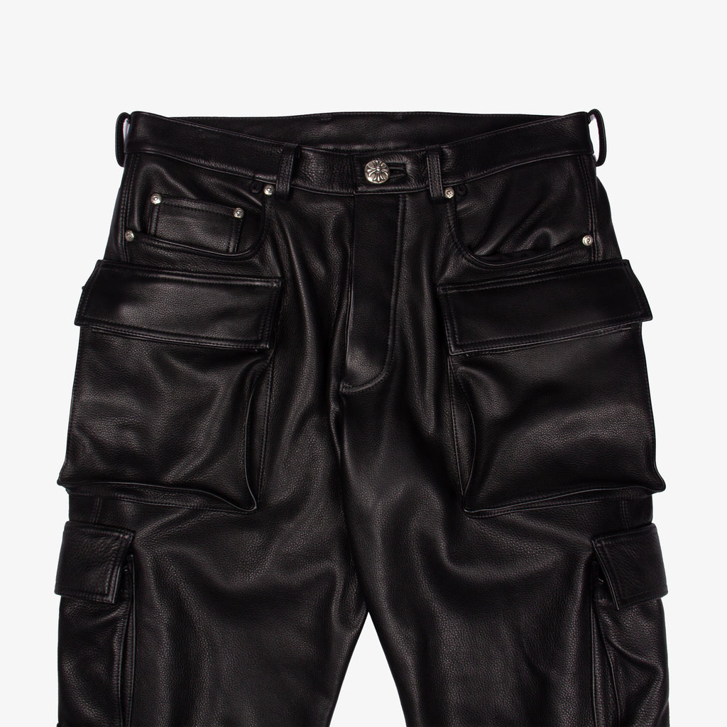 FULL LEATHER CARGO PANT