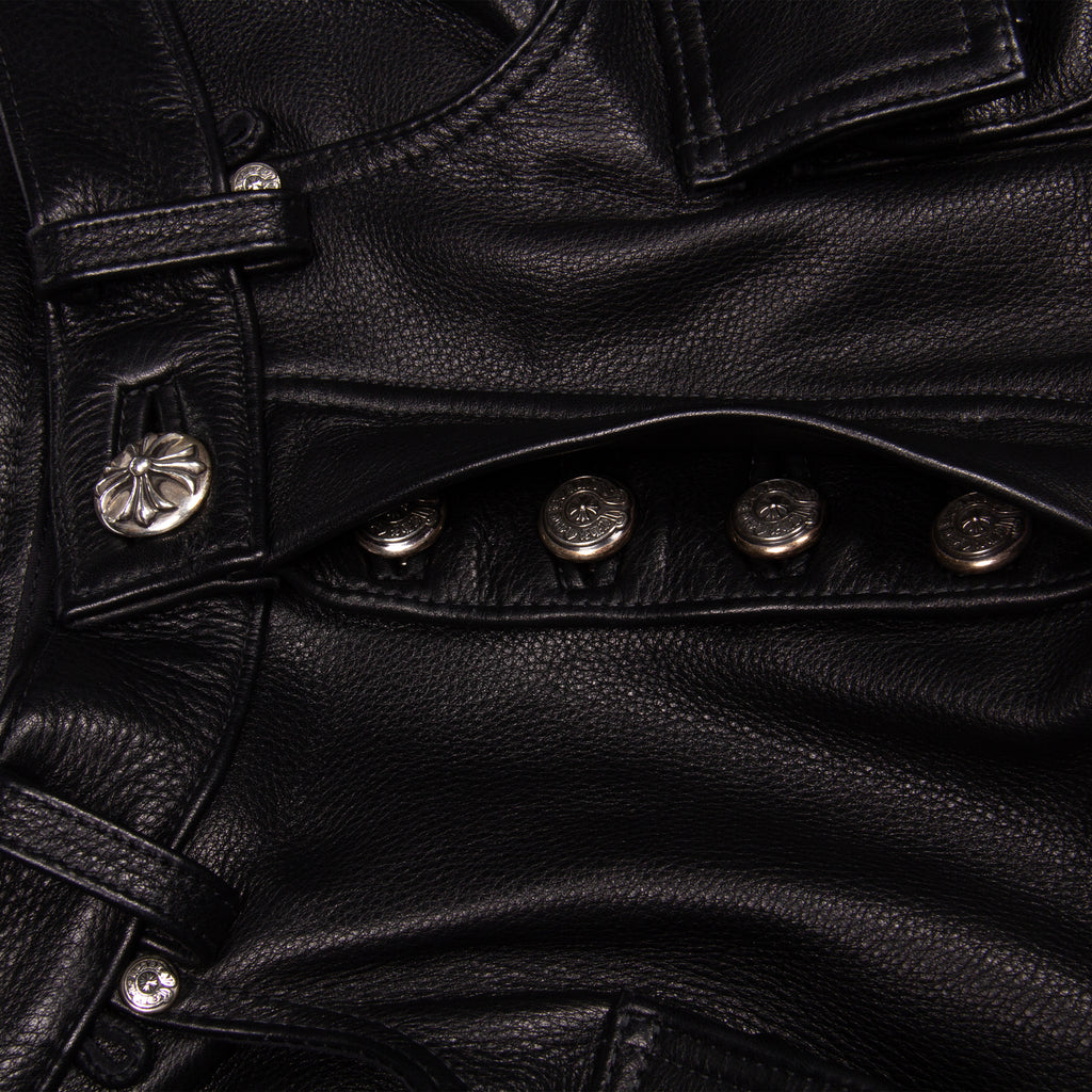 FULL LEATHER CARGO PANT