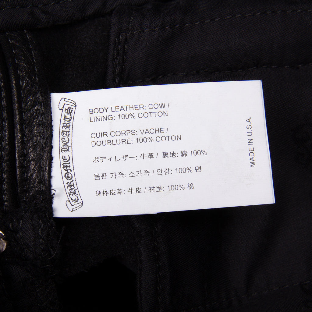 FULL LEATHER CARGO PANT