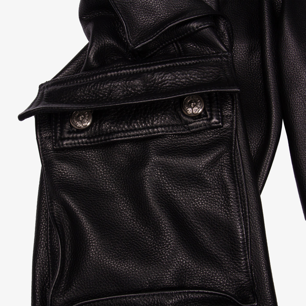 FULL LEATHER CARGO PANT