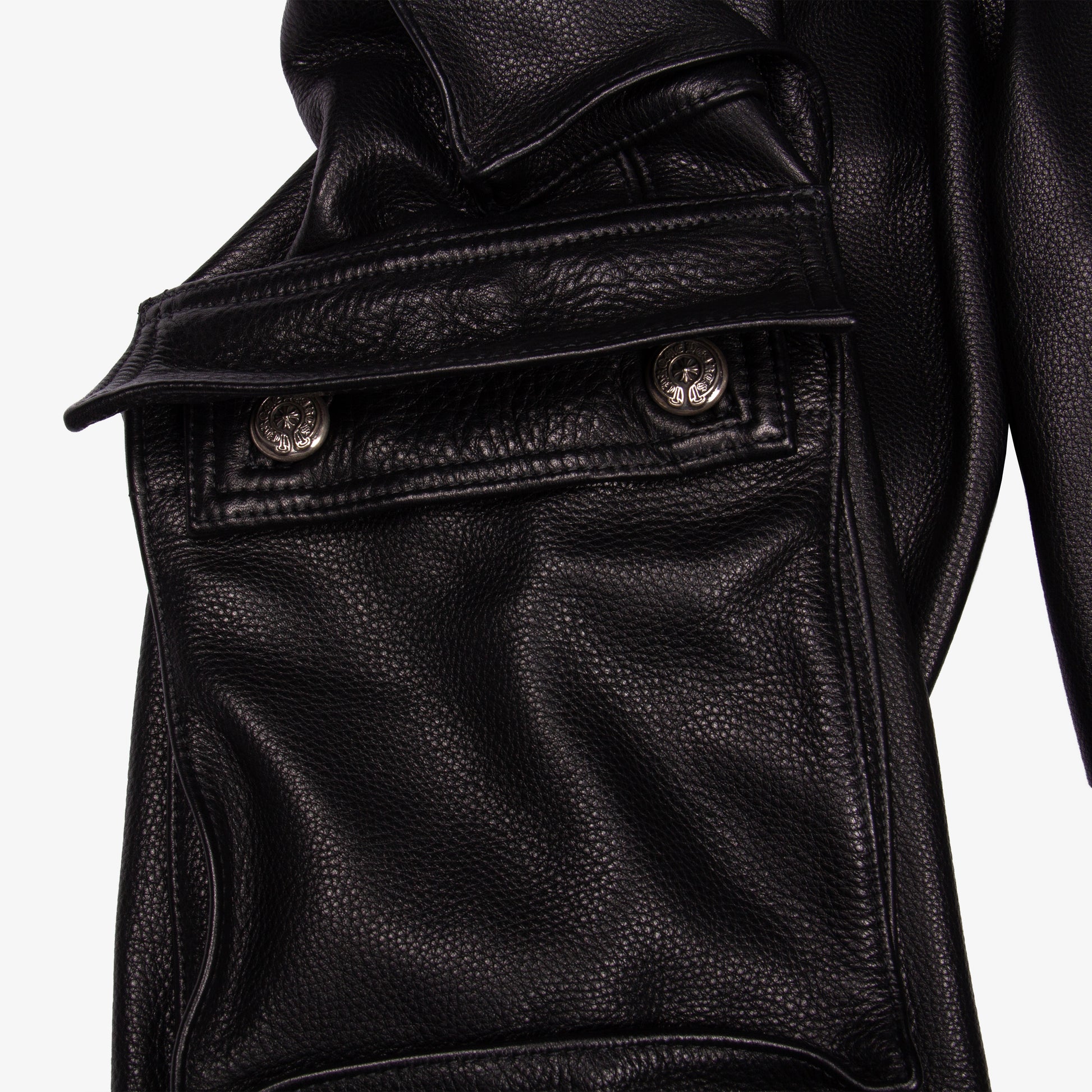 FULL LEATHER CARGO PANT