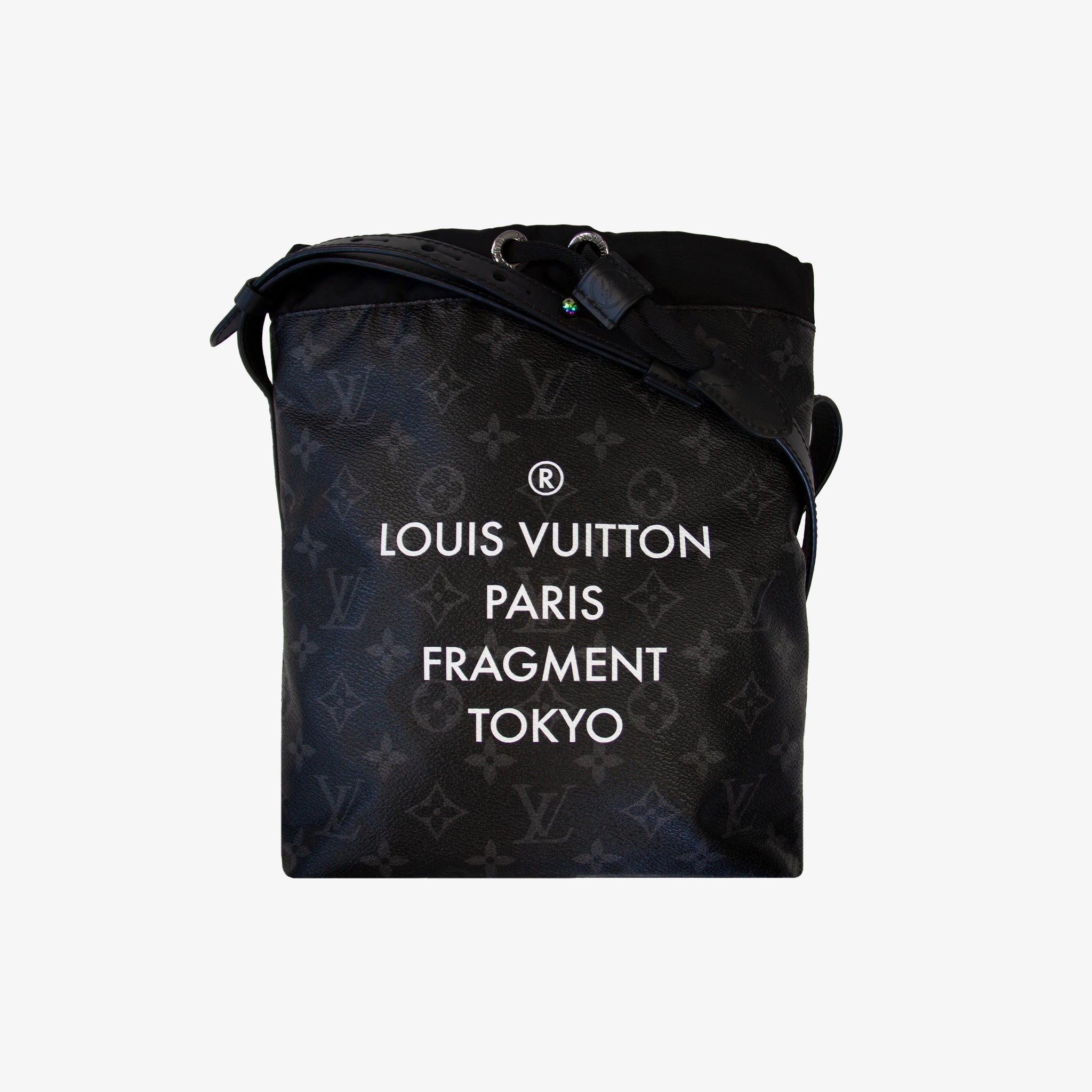 Auth LOUIS VUITTON Monogram Eclipse Fragment Apollo Backpack Black