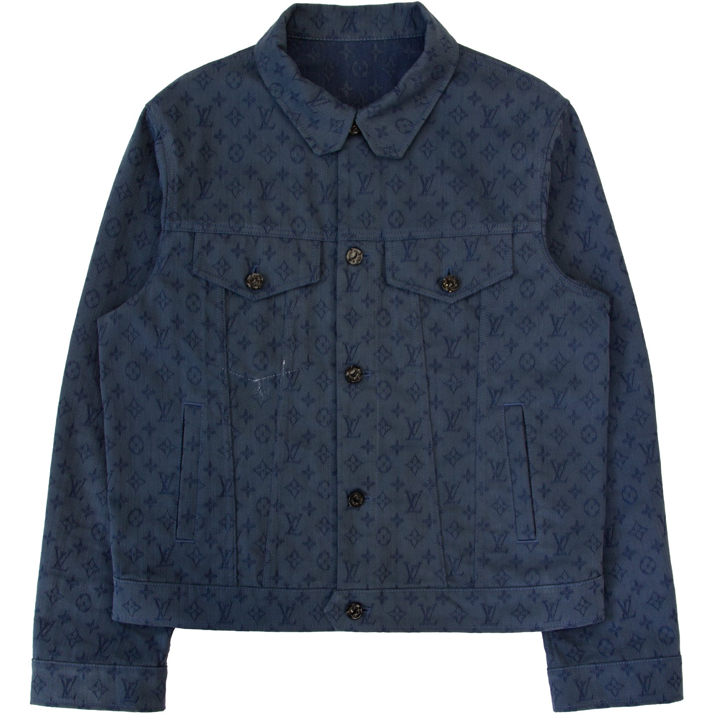 HP🎉Louis Vuitton 2020 Monogram Spray Denim Jacket  Louis vuitton shirts, Denim  jacket, Denim jacket men