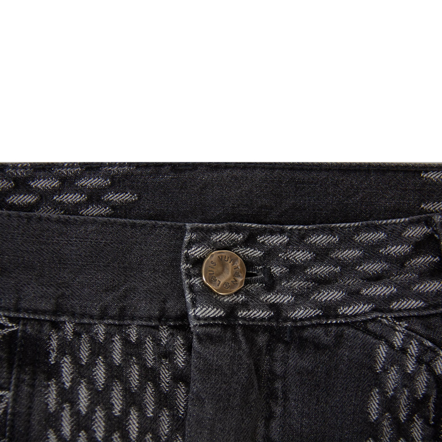 Louis Vuitton x Nigo - Giant Damier Waves Monogram Denim Jeans – eluXive