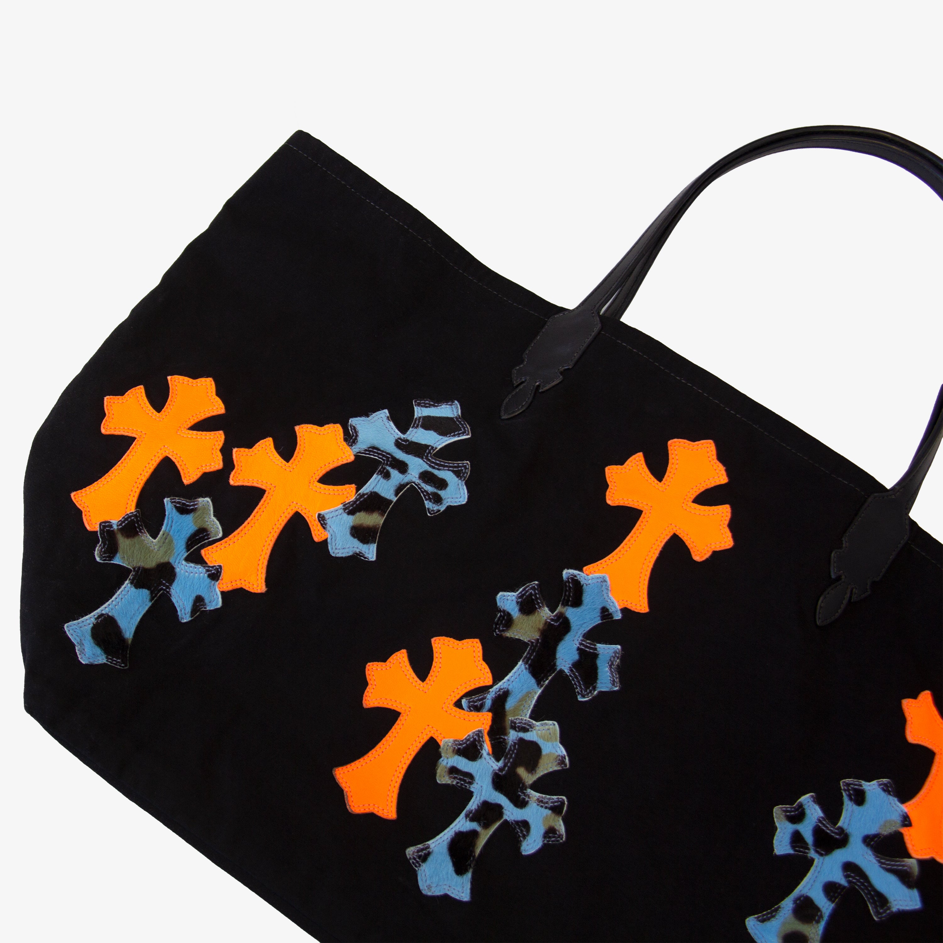 ST. BARTH EXCLUSIVE LEOPARD PATCH TOTE BAG
