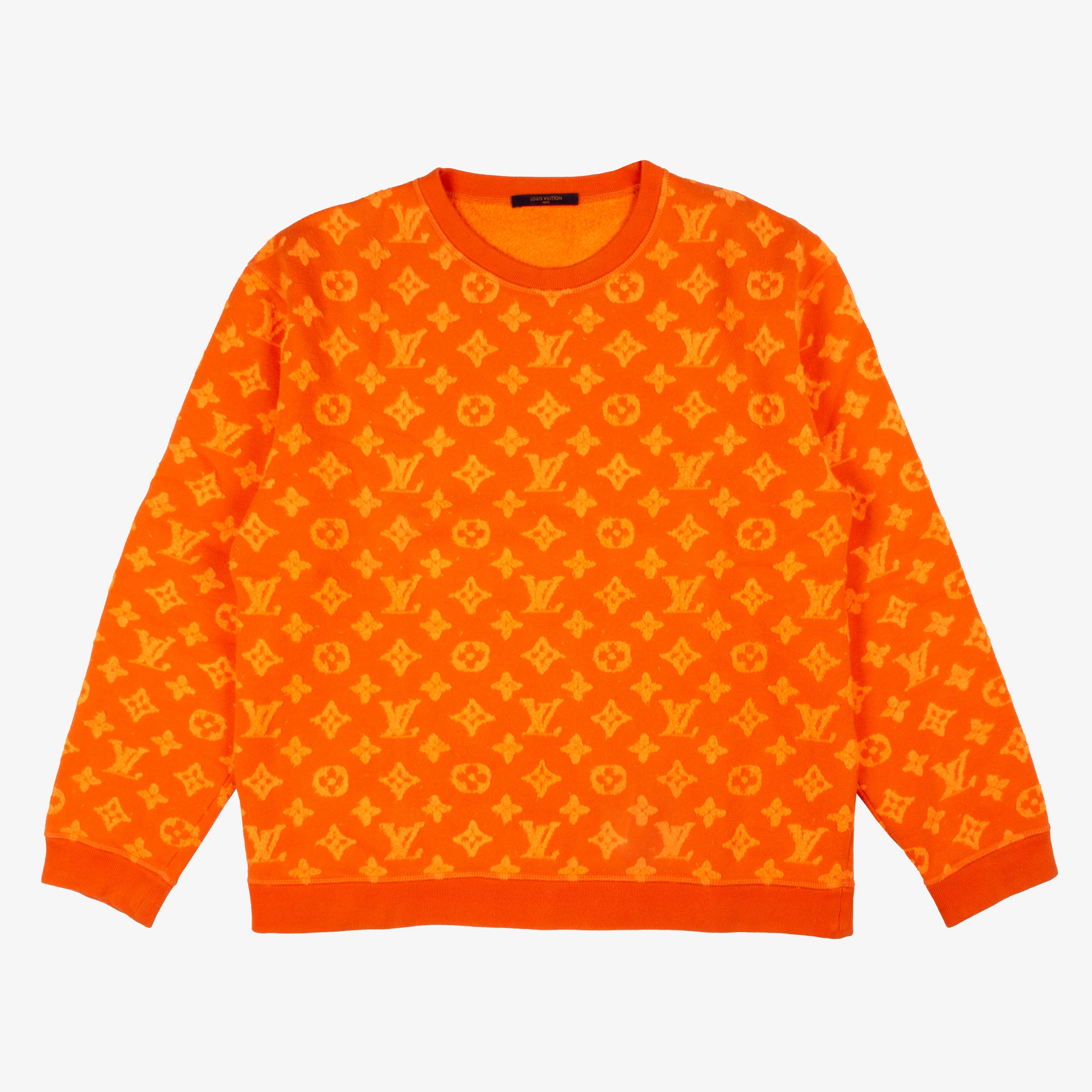 Bad Timing - Louis Vuitton Orange Monogram Crewneck Size