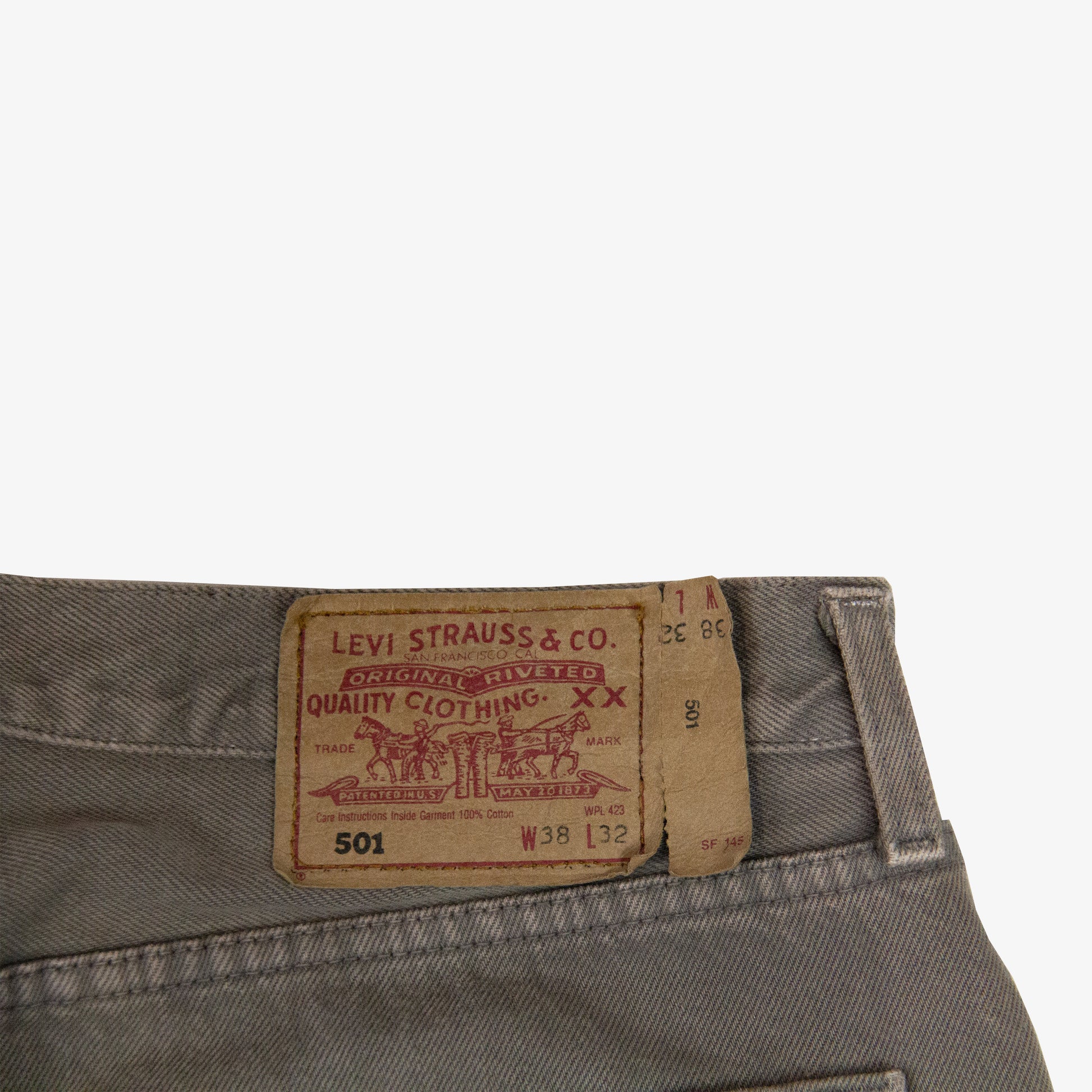 DIRT WASH RAW HEM 501
