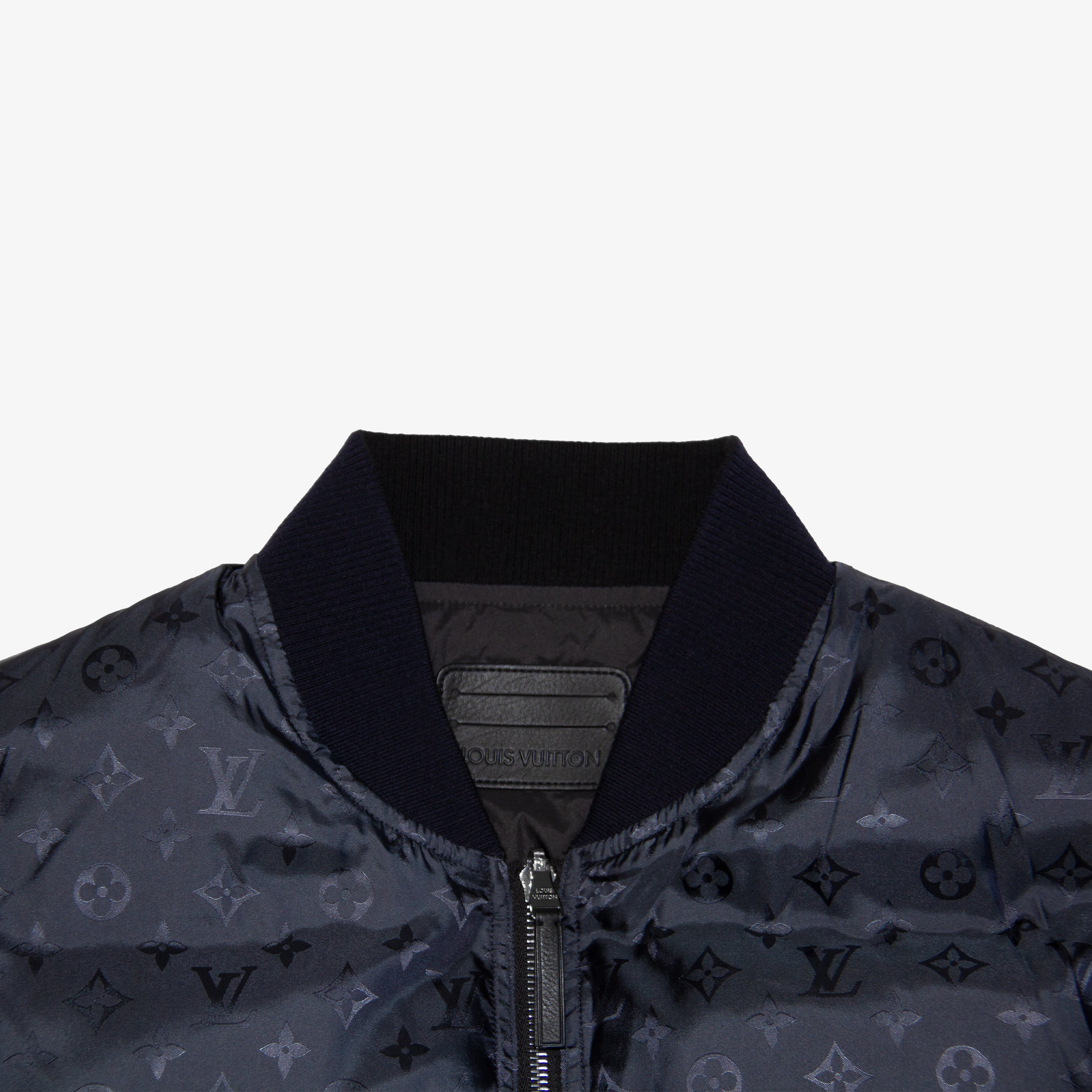 Louis Vuitton Black Damier Reversible Puffer Jacket