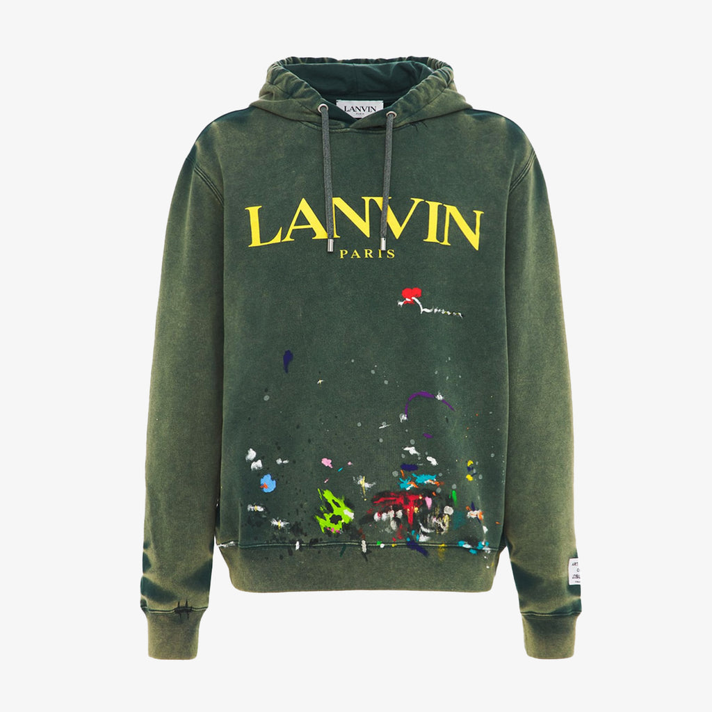 GALLERY DEPT x LANVIN AGED LOGO HOODIE