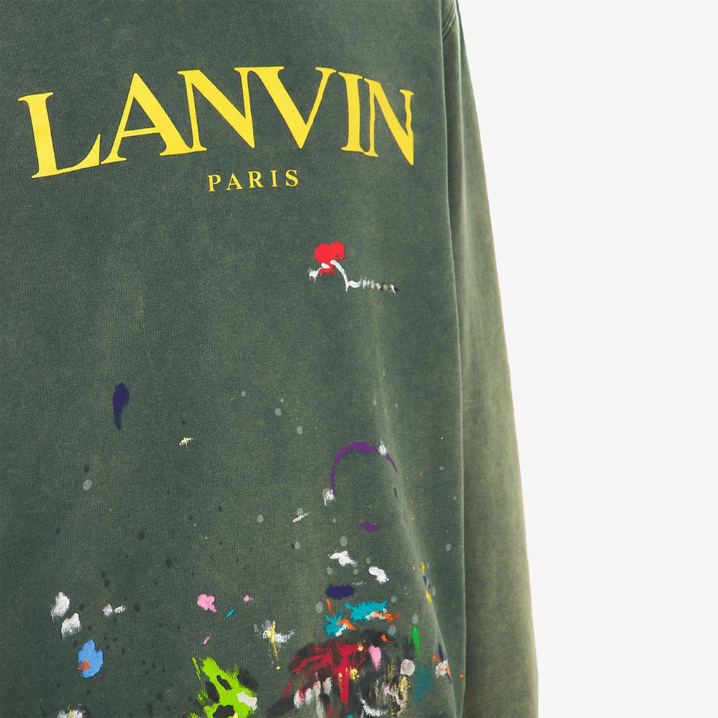GALLERY DEPT x LANVIN AGED LOGO HOODIE
