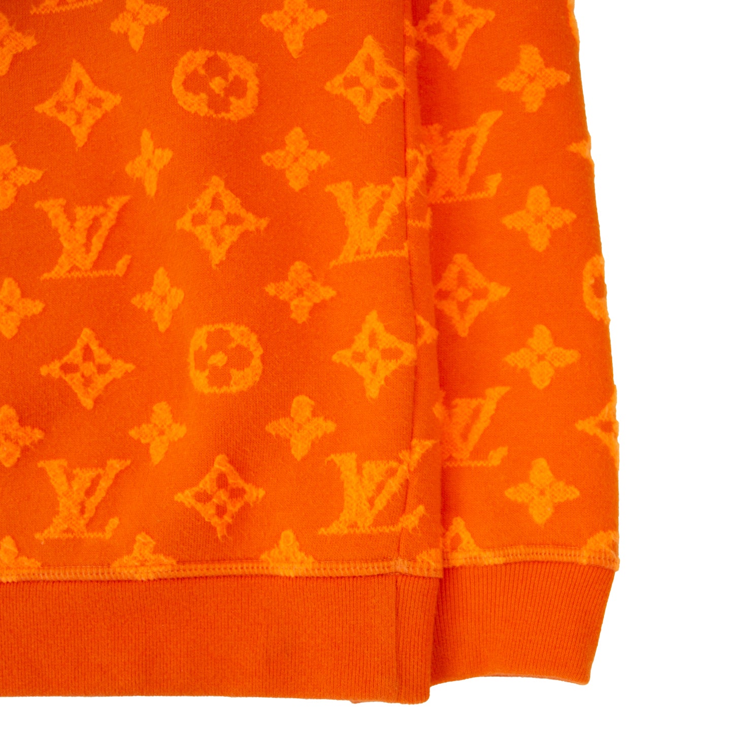 Louis Vuitton, orange monogram crewneck sweatshirt - Unique Designer Pieces