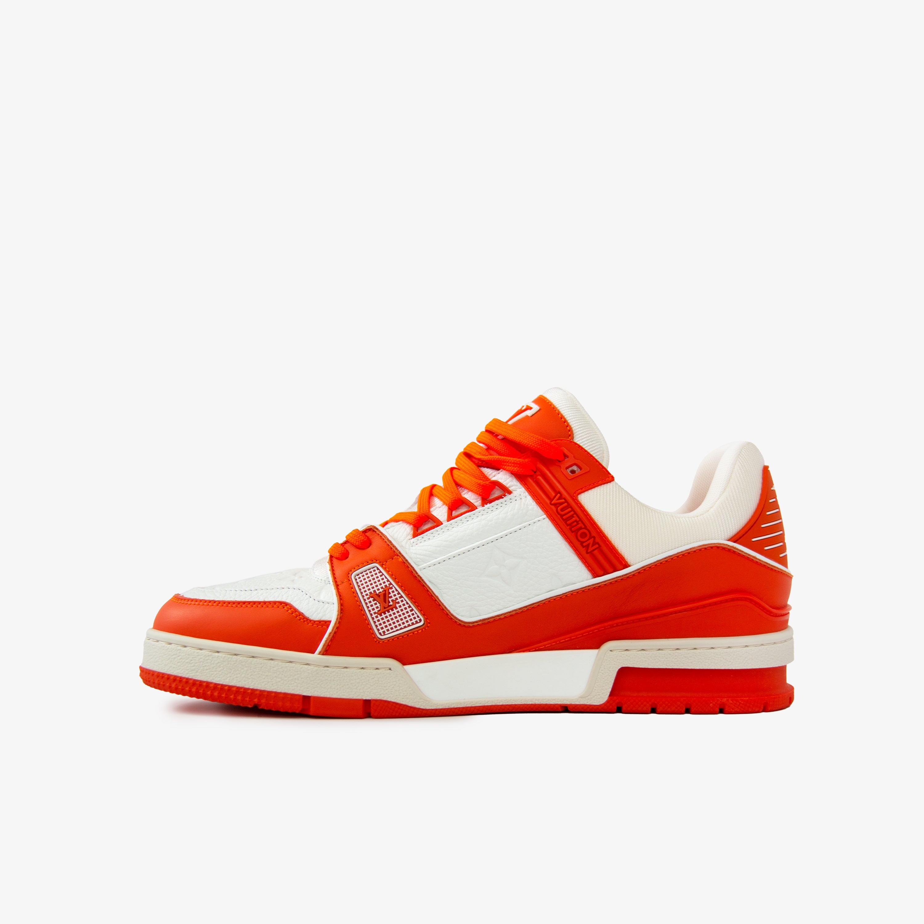 Louis Vuitton Green & Orange 'LV Trainer' Sneakers