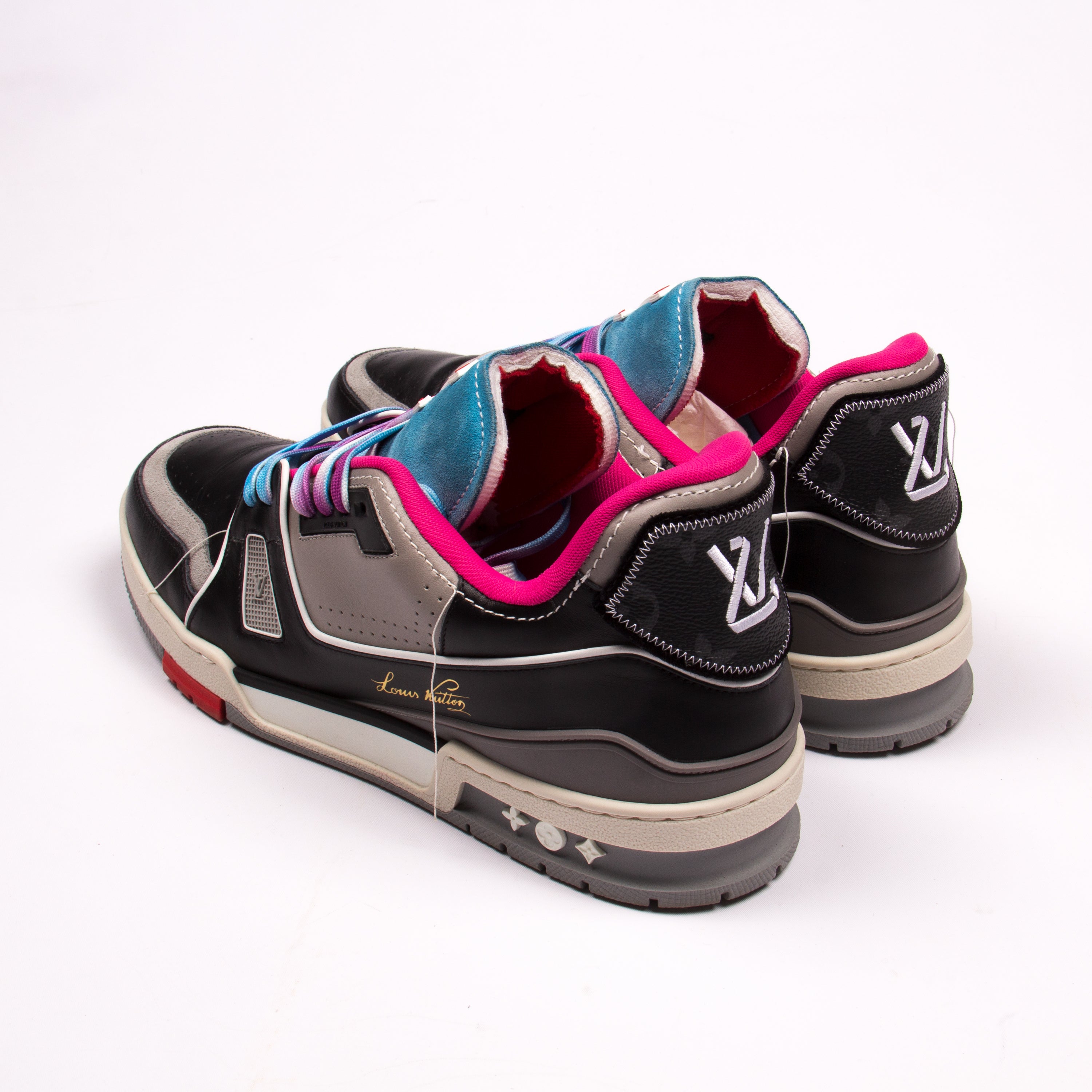 Upcycled Luxe Vibrant Sneakers : lv trainer upcycle