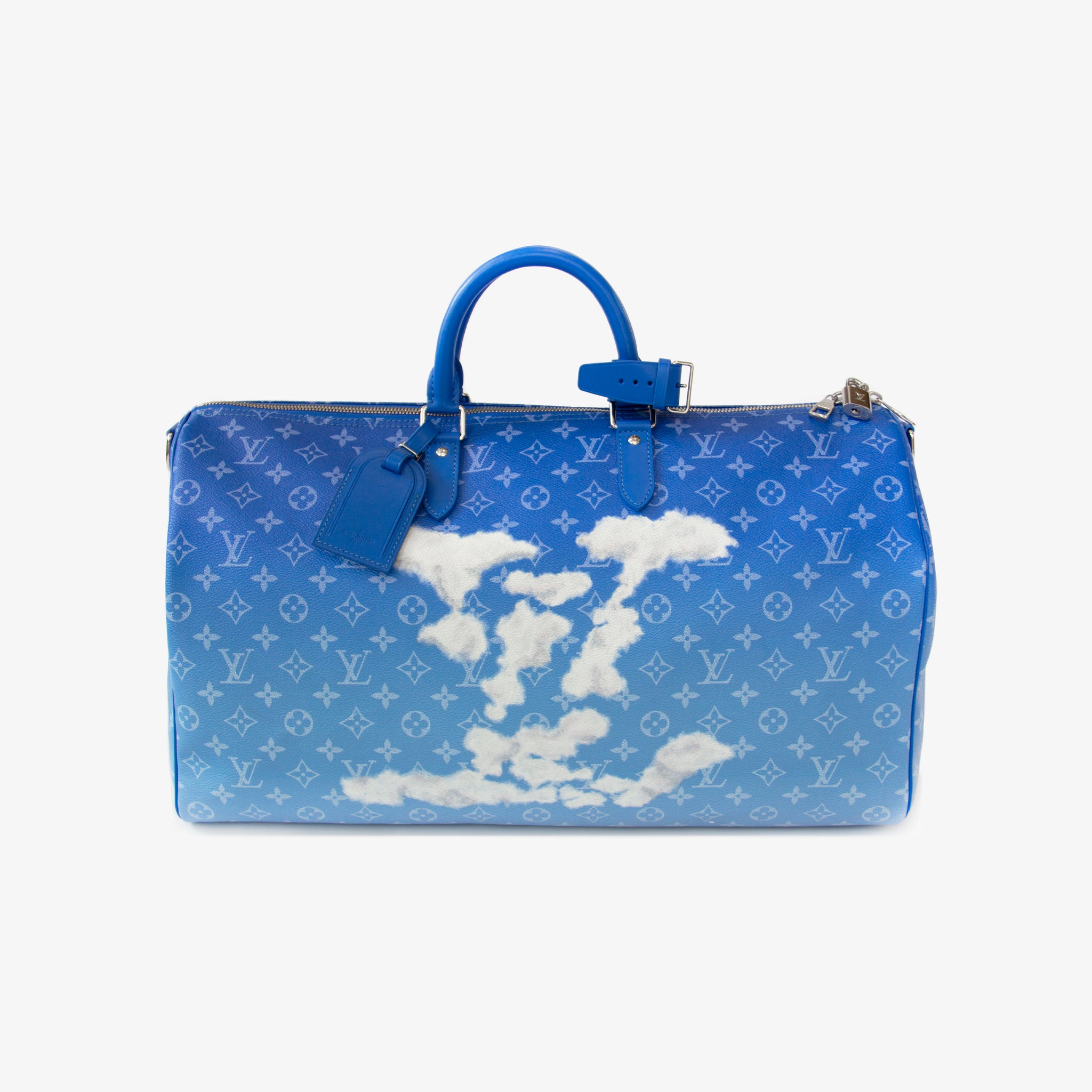 Keepall Bandouliere Bag Limited Edition Monogram Clouds 50