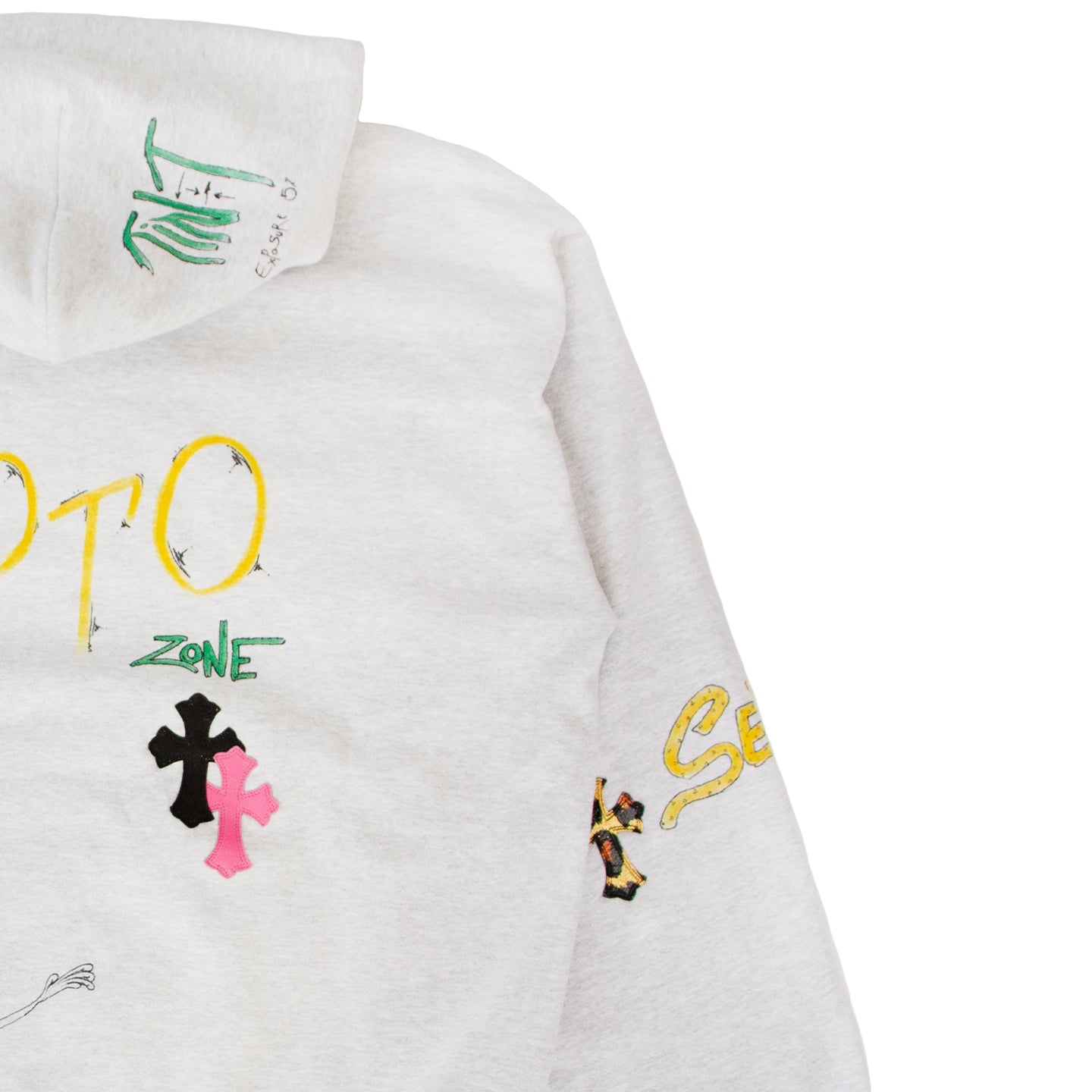 CHROME HEARTS MATTY BOY CROSS PATCH HOODIE