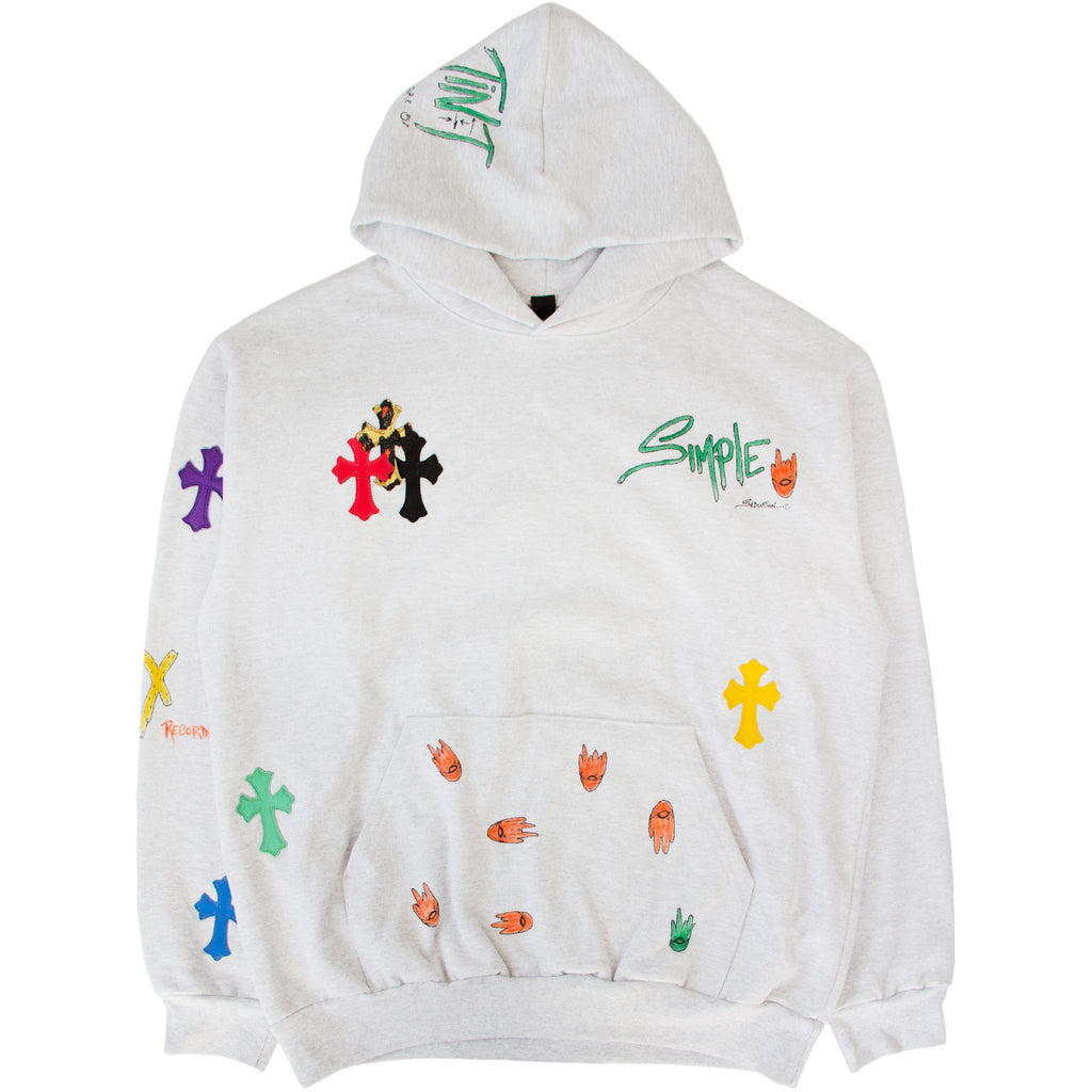 CHROME HEARTS MATTY BOY CROSS PATCH HOODIE