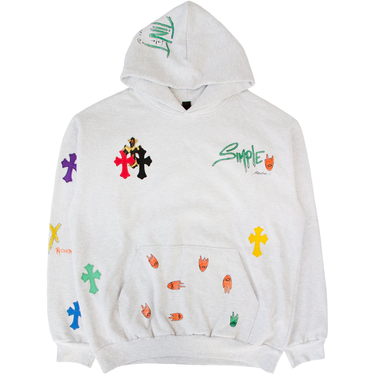 CHROME HEARTS MATTY BOY CROSS PATCH HOODIE