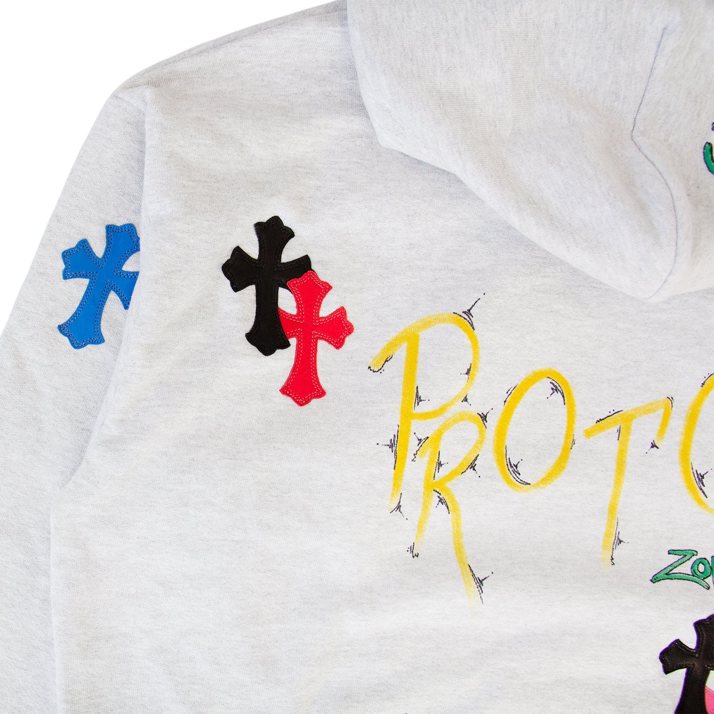 CHROME HEARTS MATTY BOY CROSS PATCH HOODIE