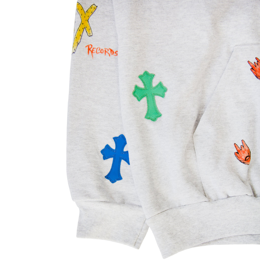 CHROME HEARTS MATTY BOY CROSS PATCH HOODIE